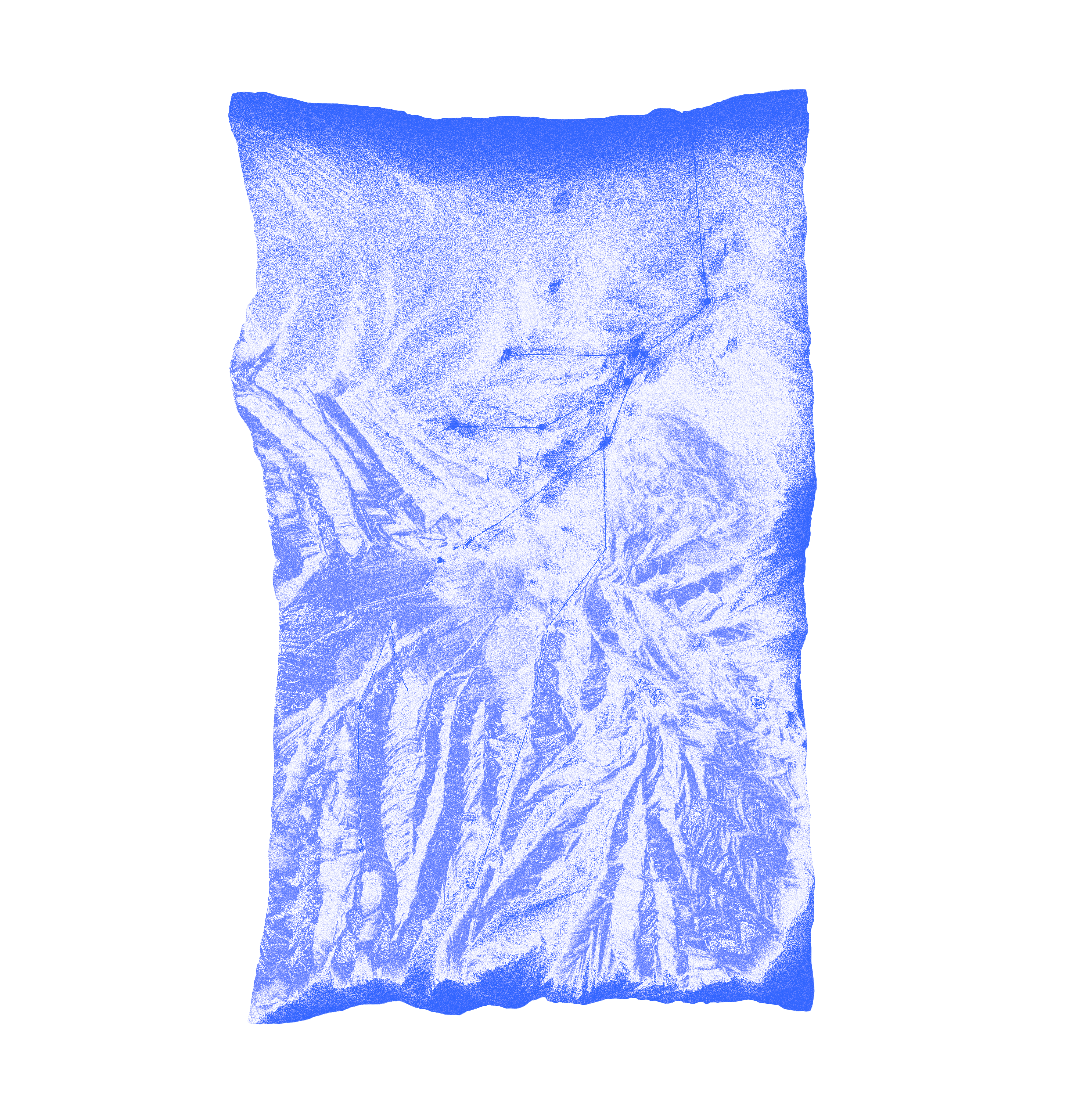 Maqueta del relieve del Fundo El Mauro